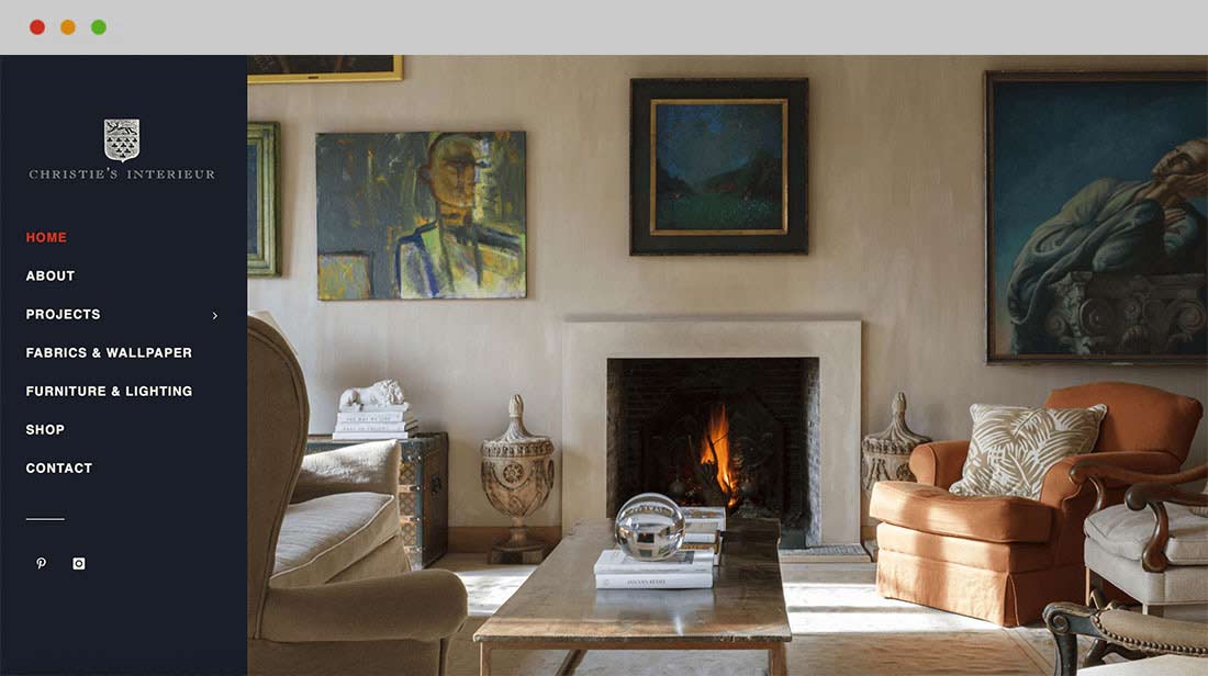 webdesign voor Christies Interieur te Knokke